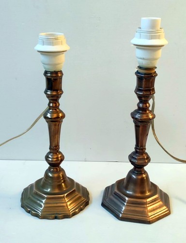 Lampe bougeoir bronze style - 2,