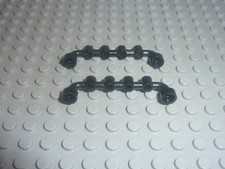 2 LEGO Black Bar 1x6 with