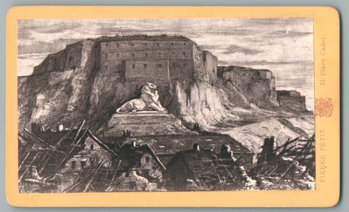 Cdv belfort lion de - belfort,