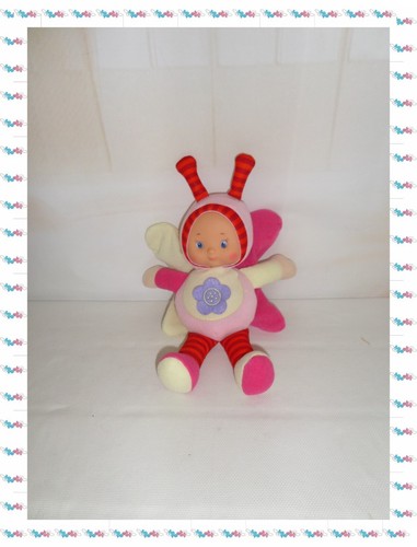 Doudou poupée papillon - -,