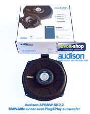 Une paire (2 pièces) de subwoofers Audison APBMW S8-2.2 Plug&Play 8" BMW MINI...