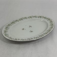 Plat Ovale Vintage Johann Haviland Forever Spring 12-3/4 Pouces