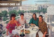 Coupure de presse Clipping  1982 Thierry Le Luron chez lui   (4 pages)