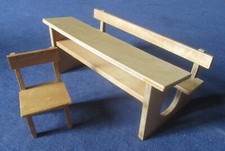 ANCIEN BUREAU ECOLIER + CHAISE