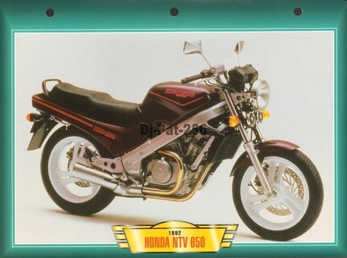 Fiche moto honda 650 v - :, nt