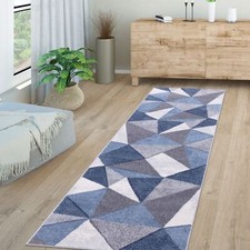 Tapis De Salon Poils Ras Motif Géométrique Vintage