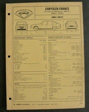 Fiche technique automobile