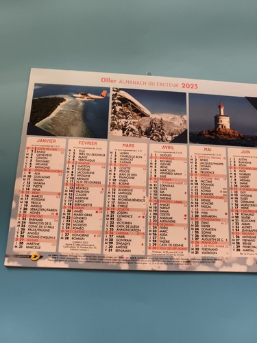 Almanach facteur oller 2023 - du,