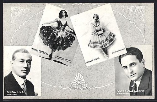 Carte postale chanteur