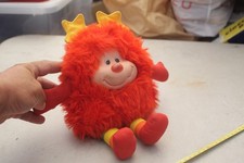 PELUCHE doudou RAINBOW BRITE BLONDINE 1983 lutin rouge