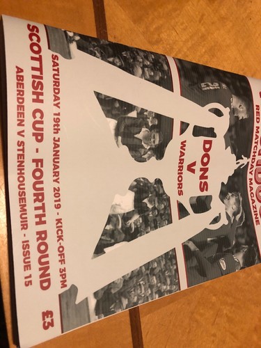 Programme match aberdeen v - match,