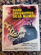 Affiche originale 1967 DANS LES GRIFFES DE LA MOMIE 46x56 John GILLING /HAMMER
