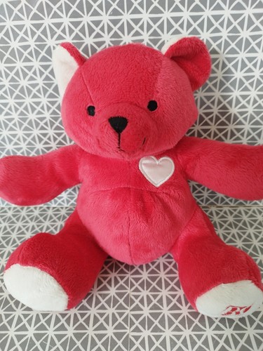 Doudou peluche ours - , rouge