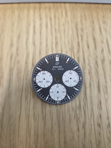 Enicar jet gtaph dial - enicar, valjoux