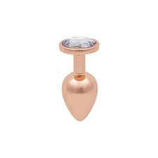 Plug anal bijou Rosebud rose gold taille M - LITOLU
