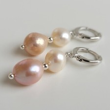 boucles d'oreilles pl or blanc