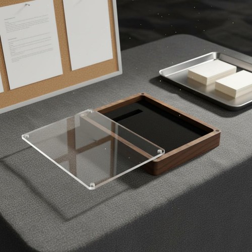 Coffret médailles bois - coffret,
