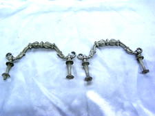 ANCIENNE PAIRE POIGNEES EN BRONZE STYLE LOUIS XV COMMODE TIROIR MEUBLE