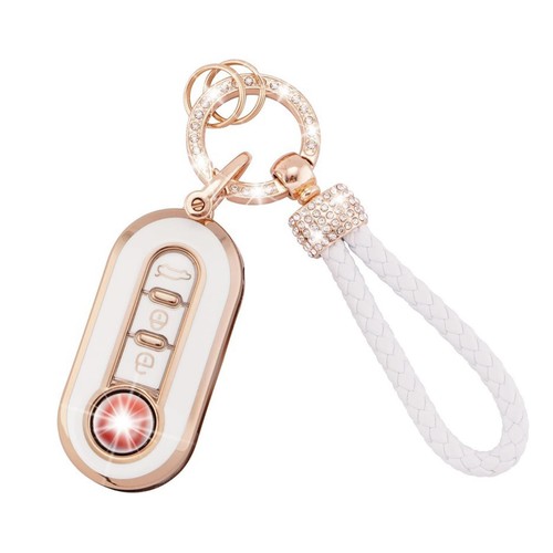 Coque cle adapté fiat 500 - cle,