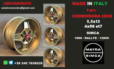 Jantes alliage Cromodora CD30 GOLD Simca 1000 Rallye 1200 S jantes jantes roues