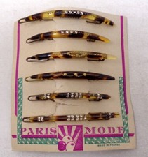 Lot 6 peignes anciens -