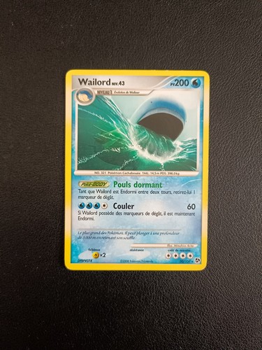 Carte pokemon wailord 106 - carte, 30/106