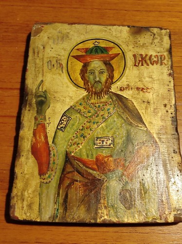 Peinture sur bois jacob icône - peinture,