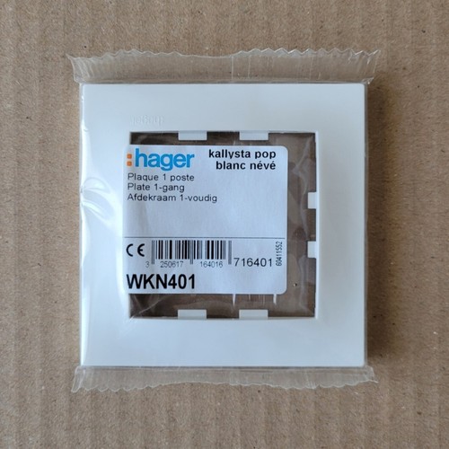 Hager wkn401 plaque - hager,