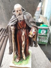  statue religieuse ancienne en Porcelaine    Petite Casse Au Niveau De La Canne 