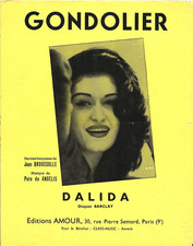 LOT DE 6 PARTITIONS / DALIDA /