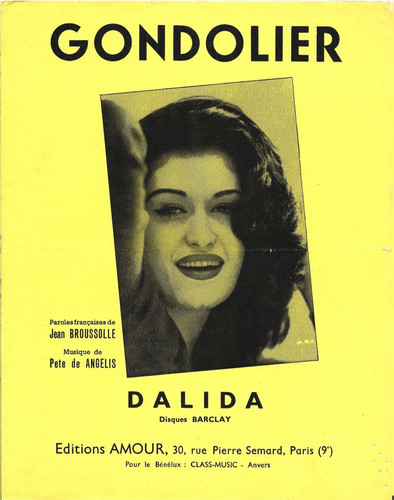 Lot partitions dalida - lot, /