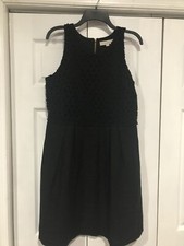 Ann Taylor LOFT BLACK Eyelet