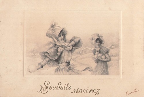 Illustree cadre femmes - cp,