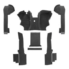 Alfombra de lujo moldeada gris para VOLKSWAGEN Transporter T25 Turbo-Diesel (...