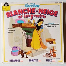 Disney "Blanche Neige Et Les 7 Nains", Vinyl Livre-Disque SP 45t, 1983 TBE