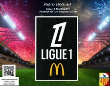 Badge Patch France 2024/25 Ligue 1 McDonald's Officiel Maillot foot OM Lyon Lens
