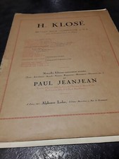 H KLOSE "L'invitation à la