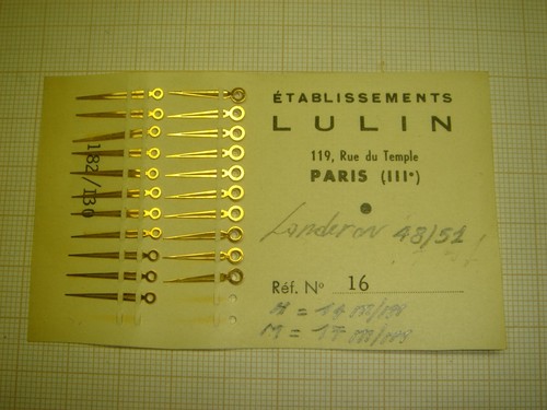 Paire aiguilles nos - 1, d'aiguilles