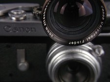 Canon Viewfinder 28mm Adapter, Leica screw mount, m39, ltm, Light used Condition