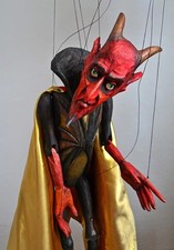 Marionnette diable - poupée originale faite à la main