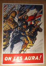 AFFICHE PROPAGANDE - ON LES