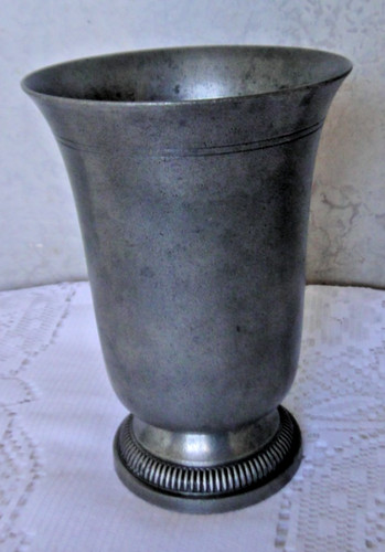 Vase grande timbale - grande, étain