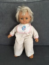 Poupée Jesmar Vintage Bavoir Avec Chaton 36 Cm