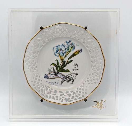 Assiette fleur bleue dali - l’assiette,