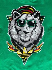 Tshirt Adidas Graphic Tee Collector T-Shirt / Rasta Lion of Judah / Z77747 / S