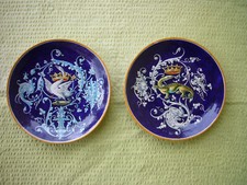 Paire d' assiette en faïence Ulysse  E. Balon Blois