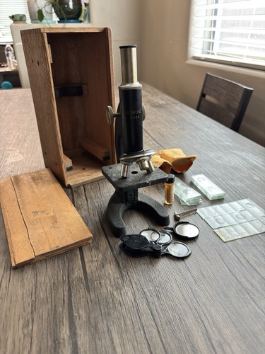 Vintage edmund 300x microscope - vintage,