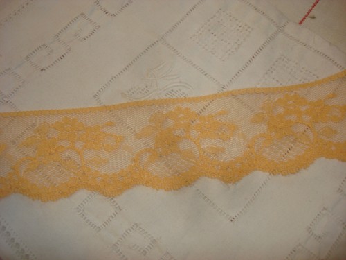 Dentelle vintage fleurie - dentelle,