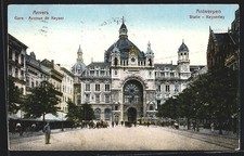 CPA Anvers, Gare, Avenue de
