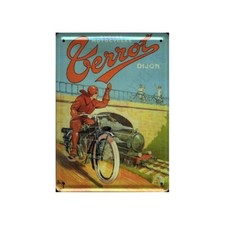 plaque métal publicitaire